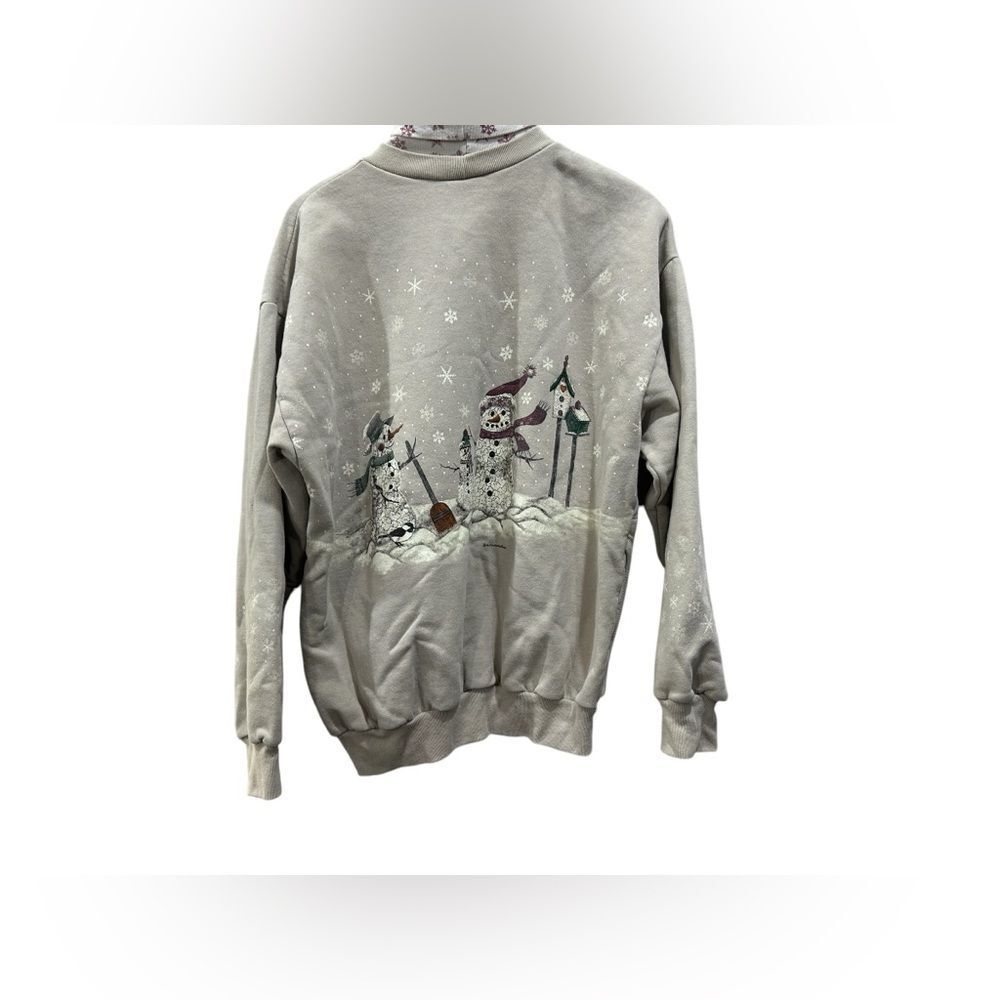 Vintage 90s Art unlimited sweater holidays theme women size l